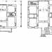 La disposizione interna, cos come possiamo vedere dalle planimetrie di entrambi i piani,  impostata su uno schema classico di altre residenze di quella tipologia. Un ambiente centrale pi ampio attorno alla quale si aprono gli altri vani della volumetria originaria, a cui si aggiungono altri locali aggiunti nel corso degli anni